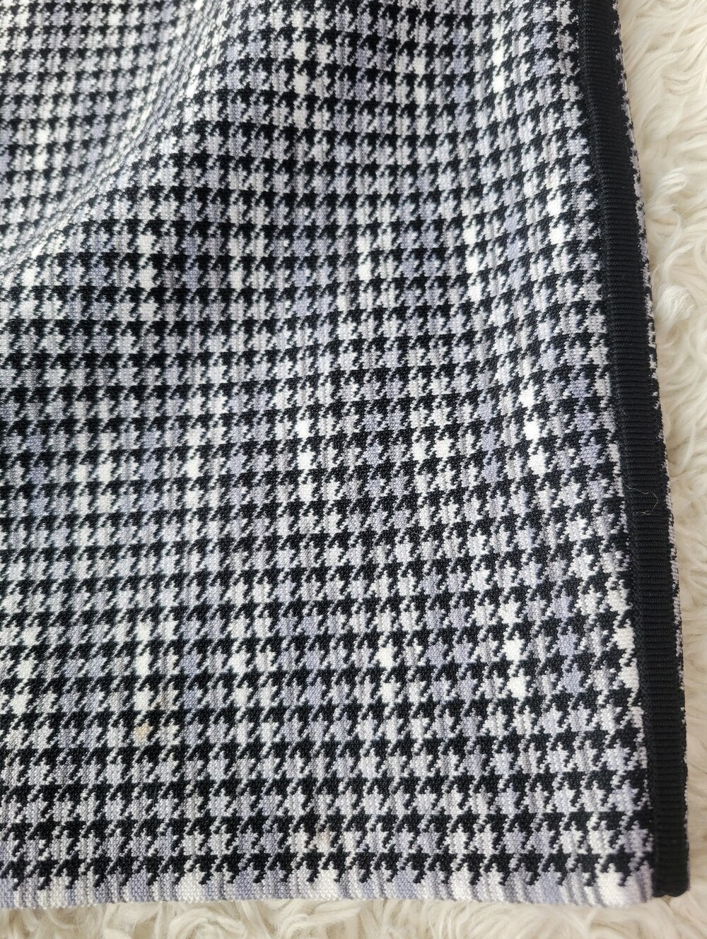 Herve Leger Jette Bandage Mini Dress Houndstooth Bodycon Black Gray Small - Picture 8 of 10